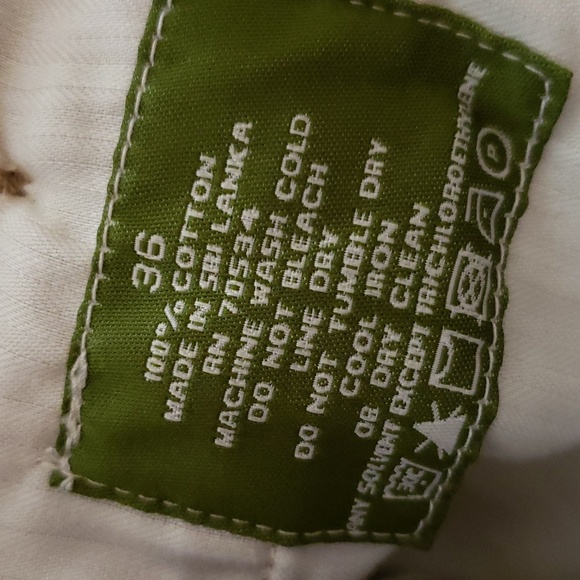 ORVIS Mens Wide Wale Corduroy Pants Caramel Tan Leather trim Size 36 - Picture 4 of 5